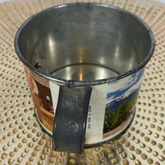 Vintage Bonanza/Ponderosa Ranch Tin Metal Cup Nevada Cartwright Family - Picture 4 of 7